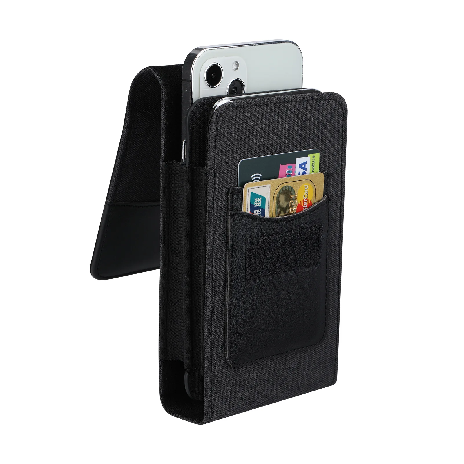 Funda universal para teléfono celular con clip para cinturón y ranuras para  tarjetas