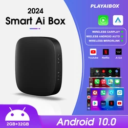 2024 Carplay Ai Box Wireless Android Auto Smart TV Box Car Intelligent System Android 10.0 For Mazda Volvo Benz Toyota Kia Ford