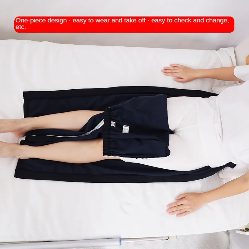 Easy On and Off Bilateral Zipper Pants for Elderly Care Post-Fracture Paralysis Bedridden Convenience Pants