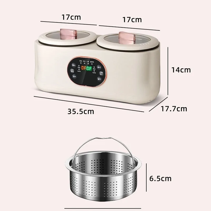 Double gallbladder electric rice cooker fully automatic and multifunctional electric hot pot steaming intelligent electric pot 6