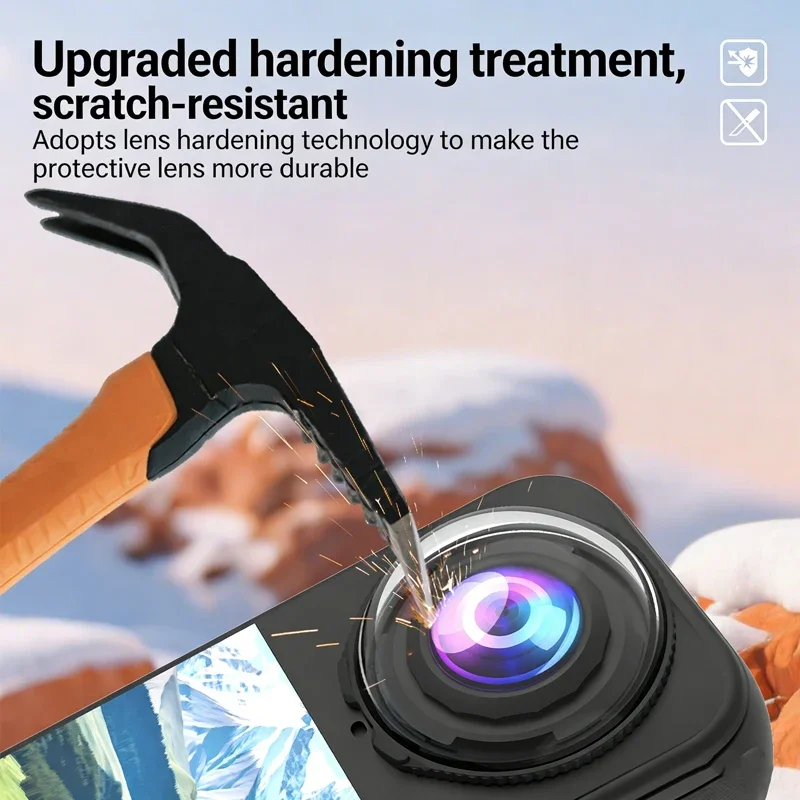 Premium Scratch-Proof Tempered Glass Lens Protector Cap