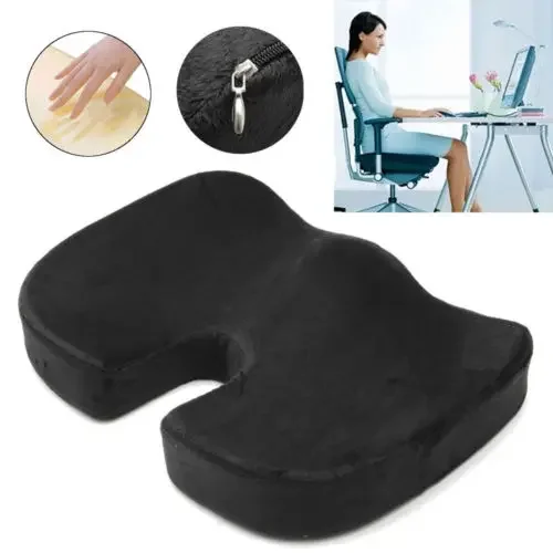 

Travel Orthopedic Memory Foam U Seat Cushion Coccyx Massage Chair Cushion Pad Car Office Massage Cushion