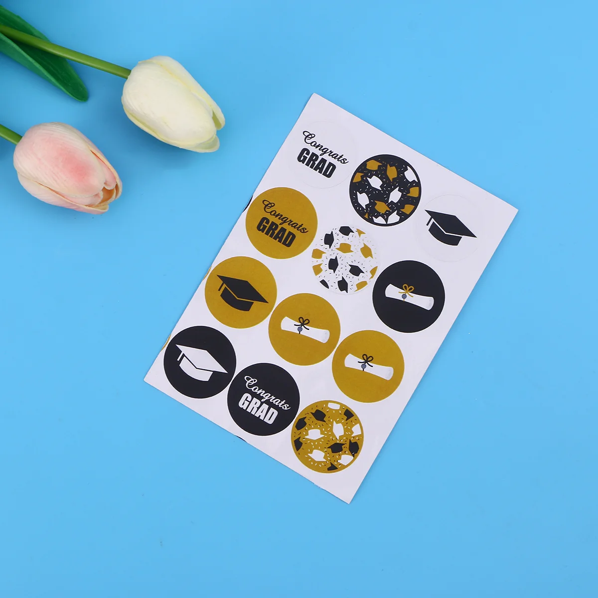 

240 Pcs Handmade Label Round Decor Certificate Sealing Sticker Decorative Labels