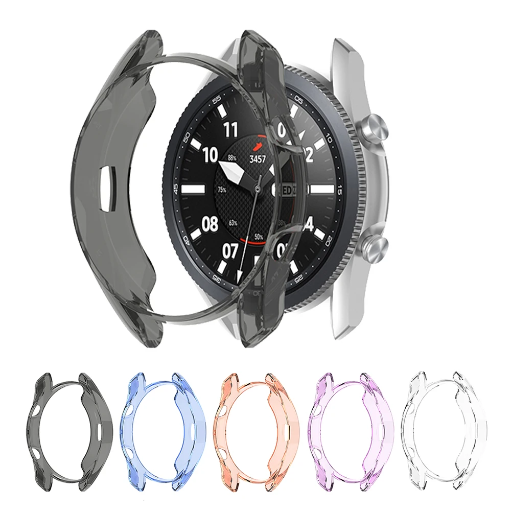 

Мягкий защитный чехол из ТПУ для Samsung Galaxy Watch 3 41 мм 45 мм, прозрачный защитный чехол
