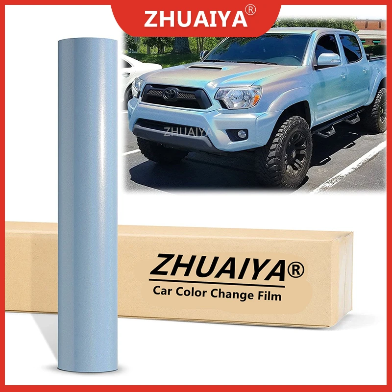 

Car Color Change Film (152cmx18m) Sea Breeze Blue Laser Flip Gloss Psychedelic Metallic Glossy Rainbow Holographic Vinyl Wrap