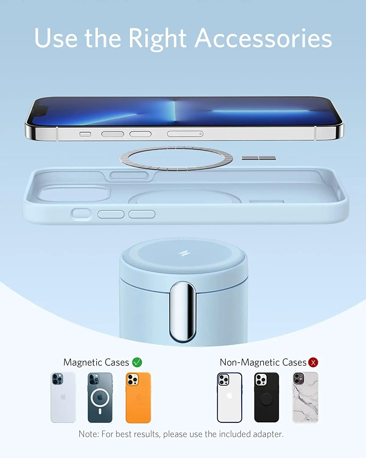 Anker 623 Magnetic Wireless Charger (MagGo) 2-in-1