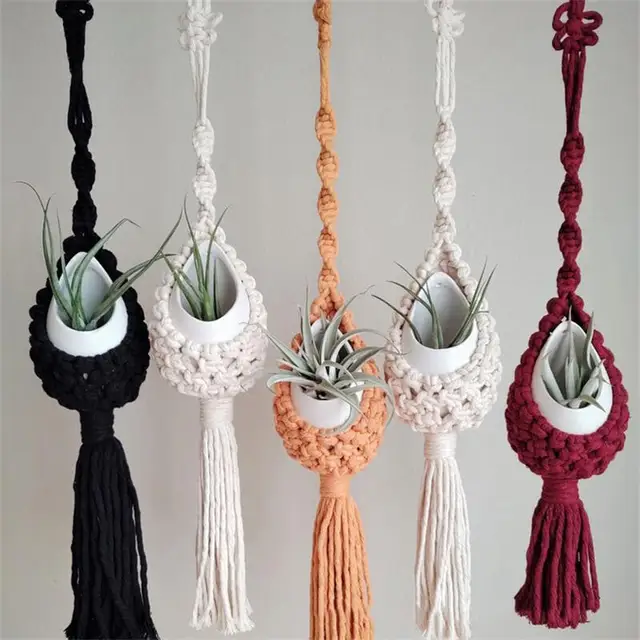 Colourful Macrame Air Plant Holder
