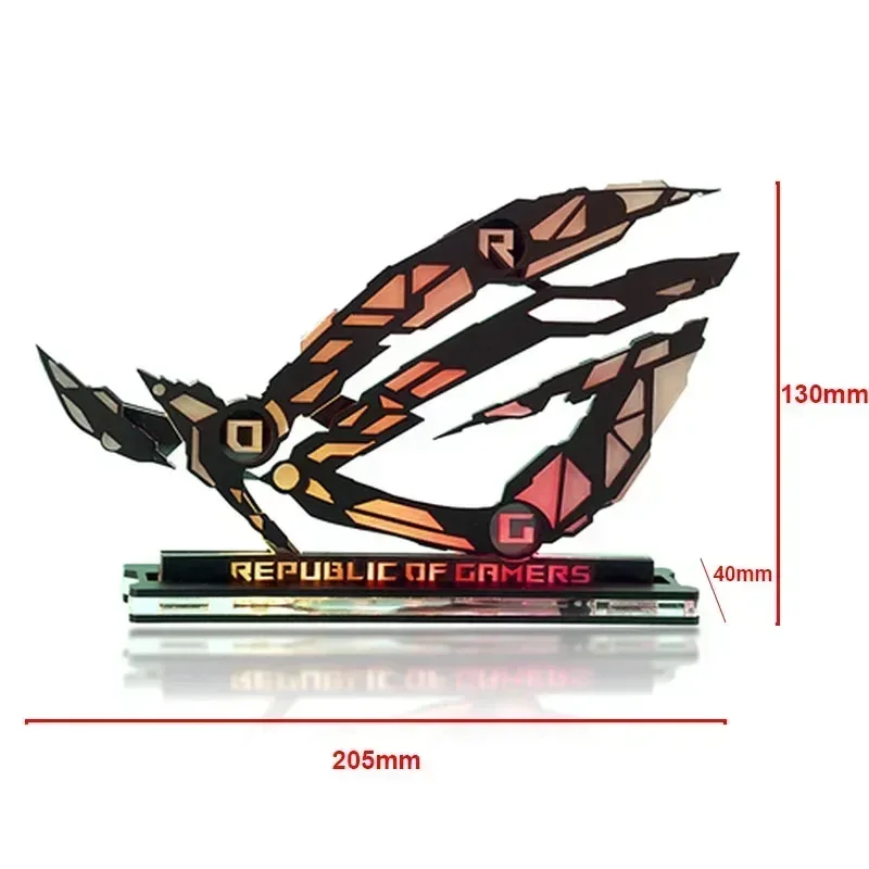 DIY ROG RO 스탠딩 피규어, 게이머 캐비닛 Helios 케이스 신념 장식품 컴퓨터 장식 액세서리
