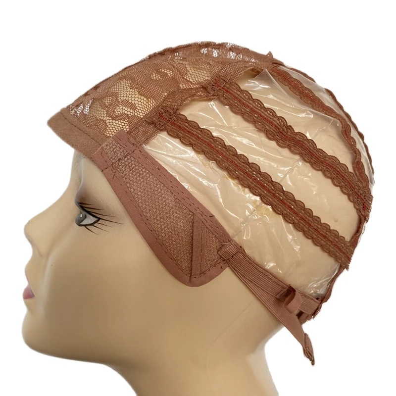 Wig Caps 4 color 5PCS Stretch Plastic Weaving Cap for Making Wigs
