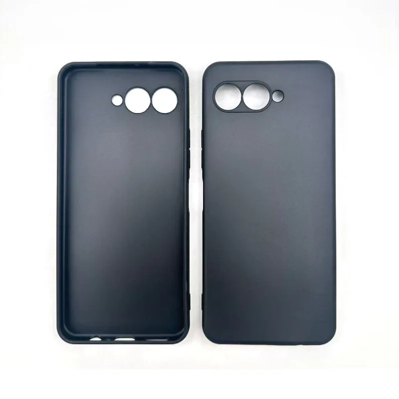 Matte Frosted Black Silicone Protective Phone Case