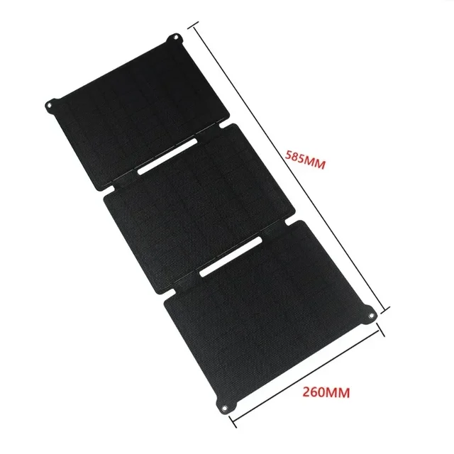 100W Foldable Solar Panel Portable USB/Type-C/DC Output Solar Cell Fast Charging Outdoor Power Supply Mobile Phone Generator 3