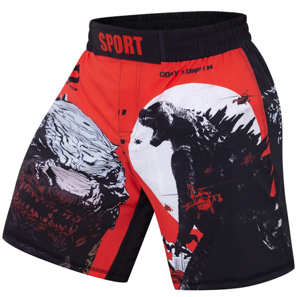 Summer Men's Show Falcon Shorts Sports Training Competition Mixed Martial Arts Shorts Tiger Muay