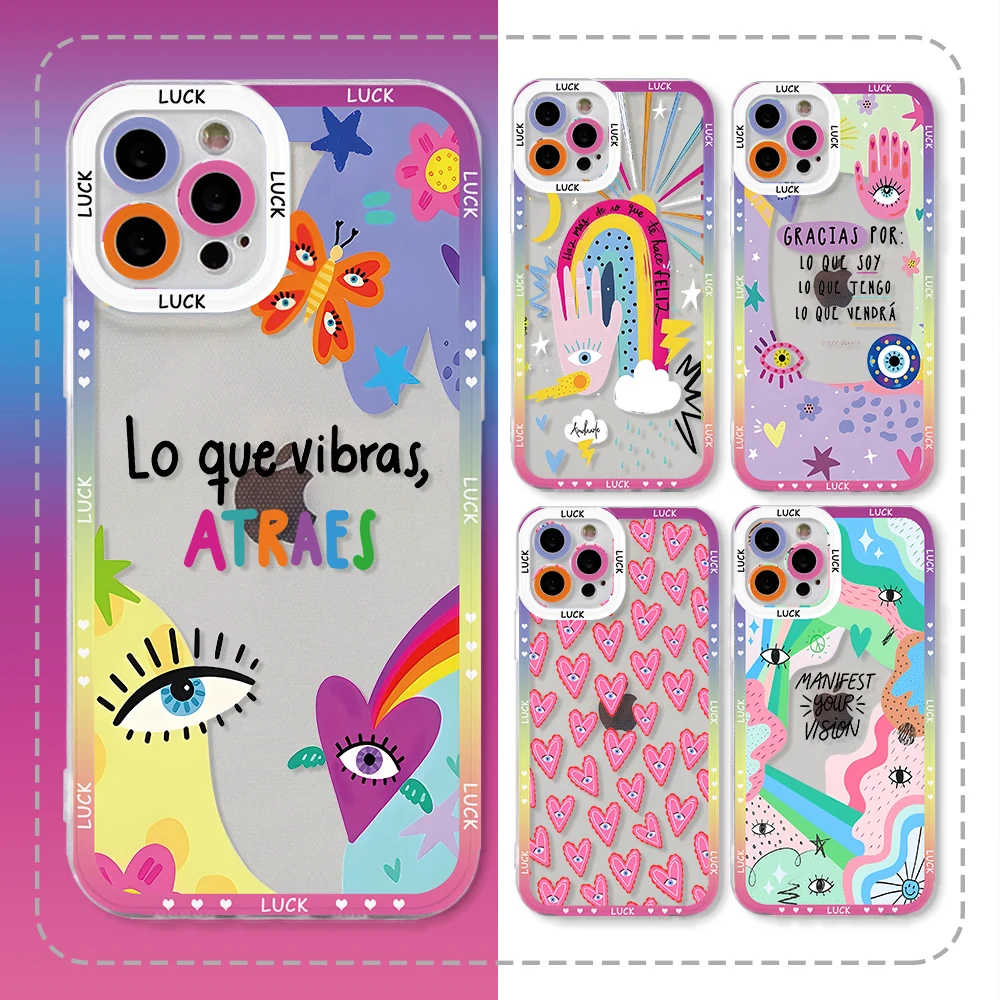 Turkish Blue Evil Eye Transparent Phone Case