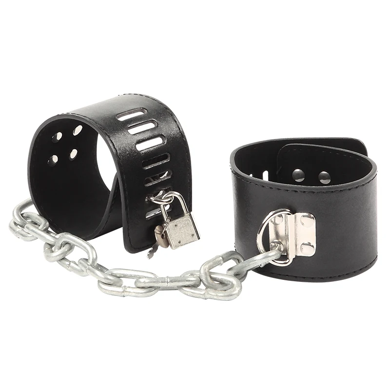 Hard Metal Chain Handcuffs Slave BDSM Wrist & Ankle Bondage Cuff Restraints Locking Shackles Erotic Products Sex Toys For Couple sex handcuffs sex toys