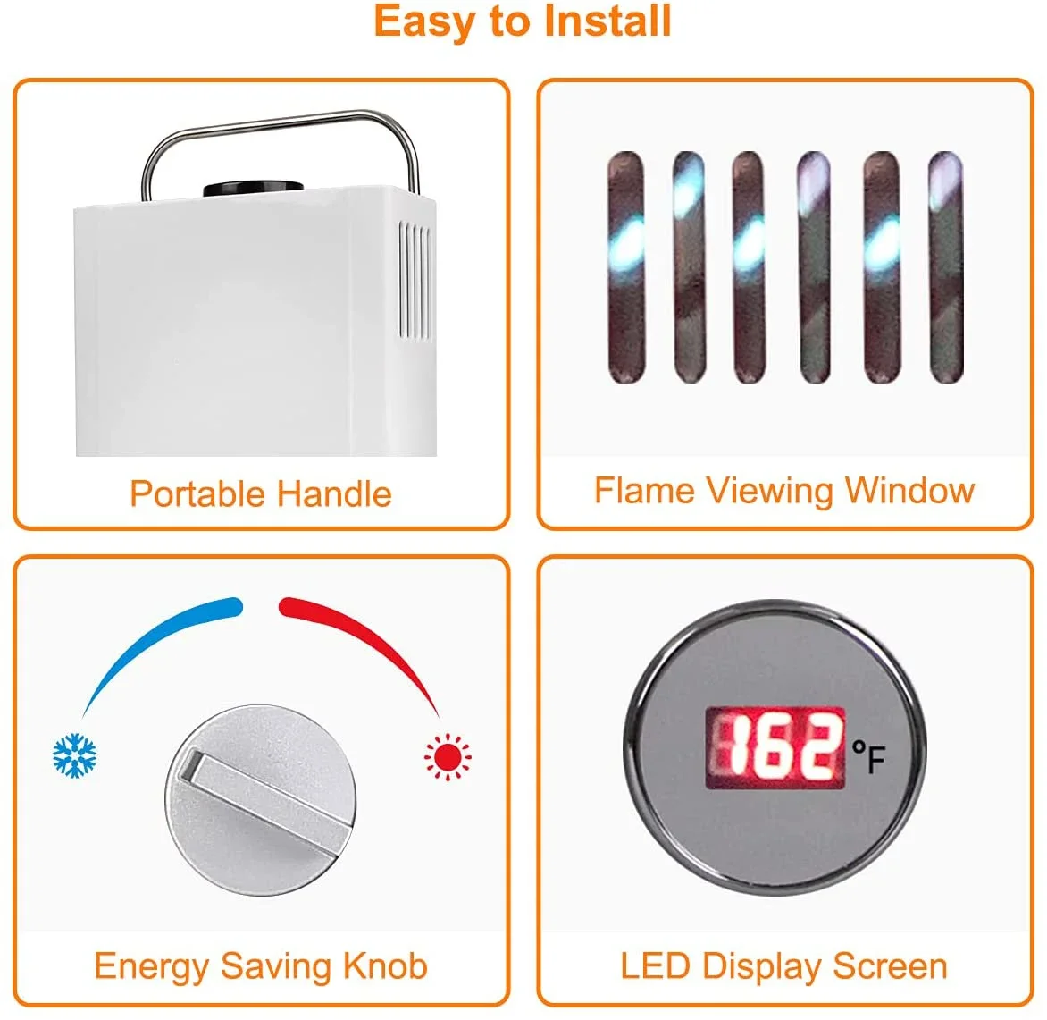 Natural Gas Water Heater-Weatherproof & Energy-Efficient Design for Outdoor & Residential Use