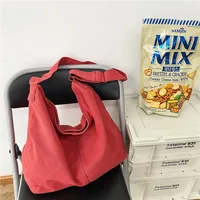 Women's Shoulder Bag Large Canvas Crossbody Bags for Women 2023 Cotton Cloth Fashion Korean Female Students School Bag Handbags - Image 2