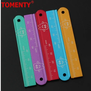 1/5Pcs Dental Rulers Aluminium Dentist Endo Finger Ruler Measure Scale Endodontic Dental Instruments Measuring Endo Ruler 1