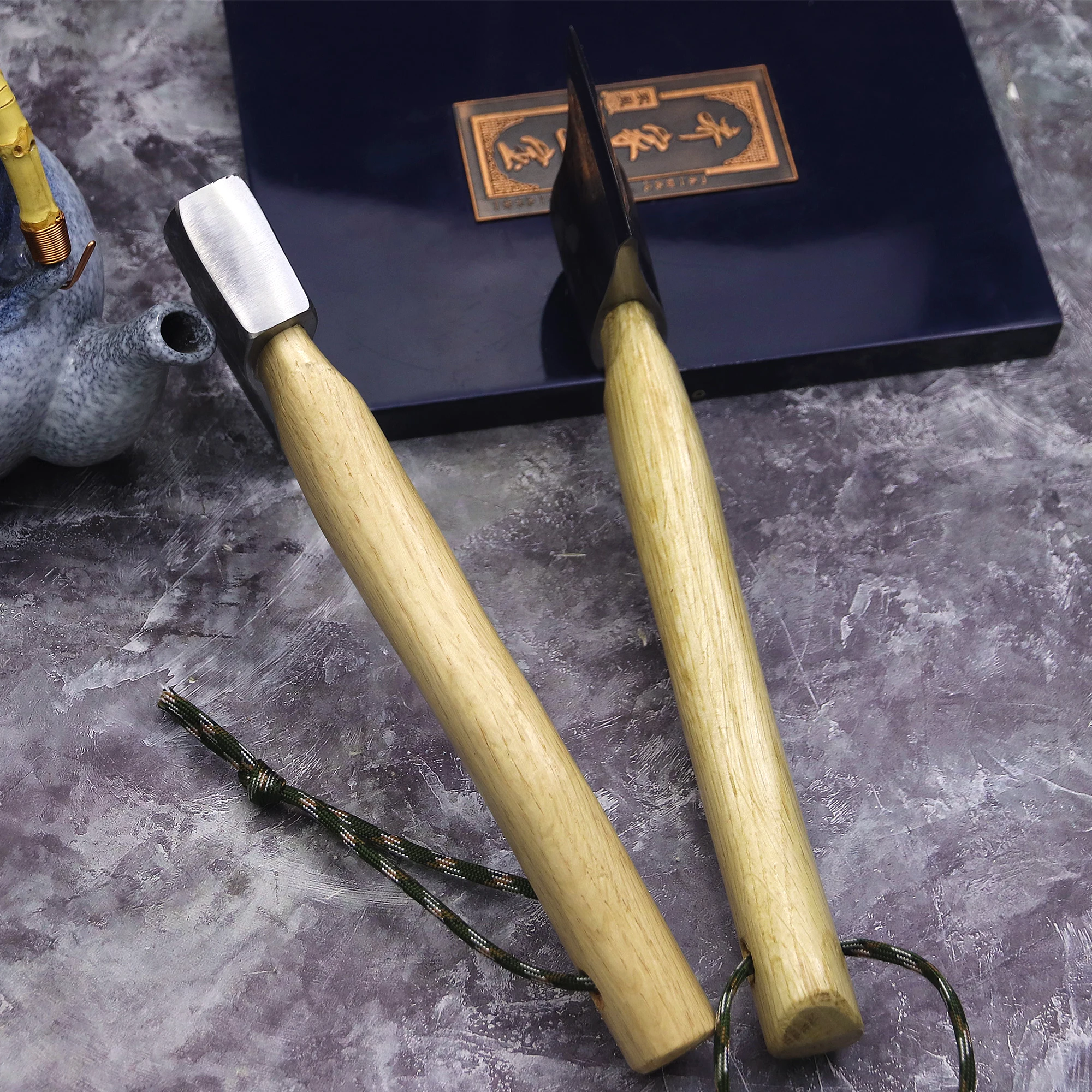 WPKOPYA  Japan imported 440c steel hand forging quenching high hardness tactical axe, forest logging axe, outdoor tool axe 5