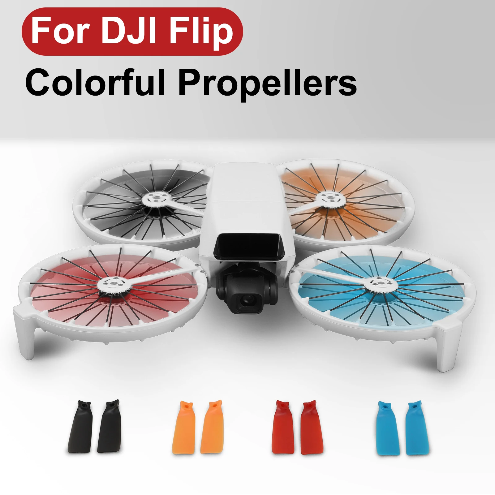 Drone Propeller Drone Propellers Drone Propeller Blades Propeller Replacement Parts Colorful Replacement Propellers For DJI FLIP 8pcs Propellers For DJI FLIP Convenient Installation Accessories