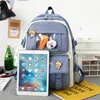 Korean Version Letter Contrast Backpack For Elementary School For Girls Middle And High Students 4