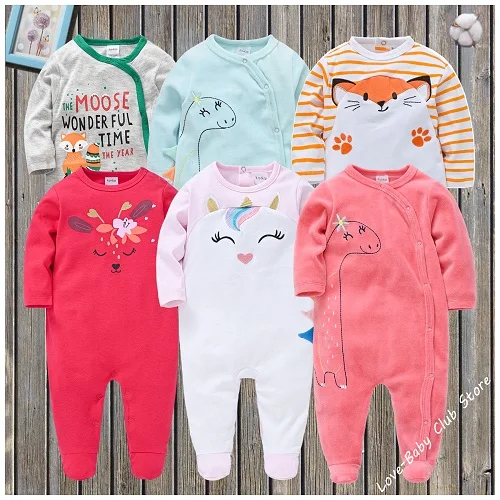 Pasgeboren Baby Pyjama Baby Boy Rompertjes Infantil Girl Kleding One Stukken Groeit Bebe Pijamas Footies Hansops Nachtkleding - AliExpress