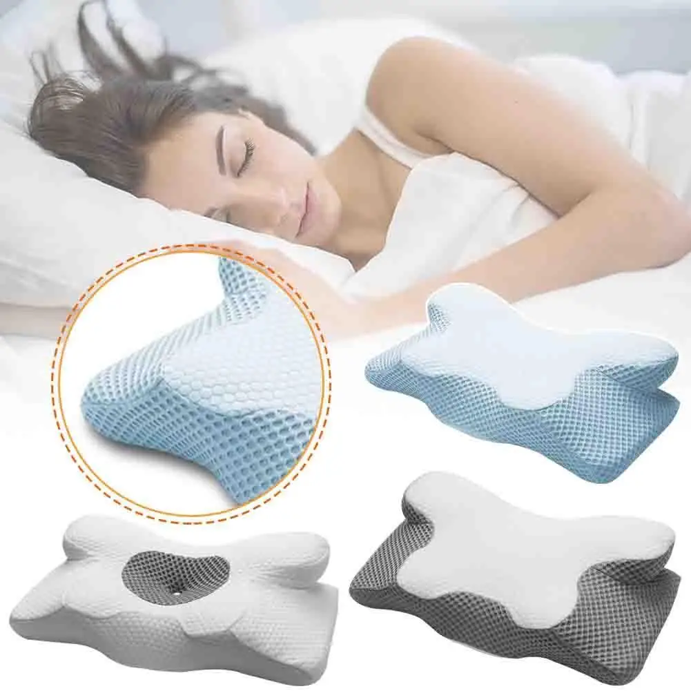 

Memory Foam Cervical Pillow Neck Pain Relief Pillow for Neck Support Cozy Sleeping Odorless Ergonomic Contour Bed Pillow