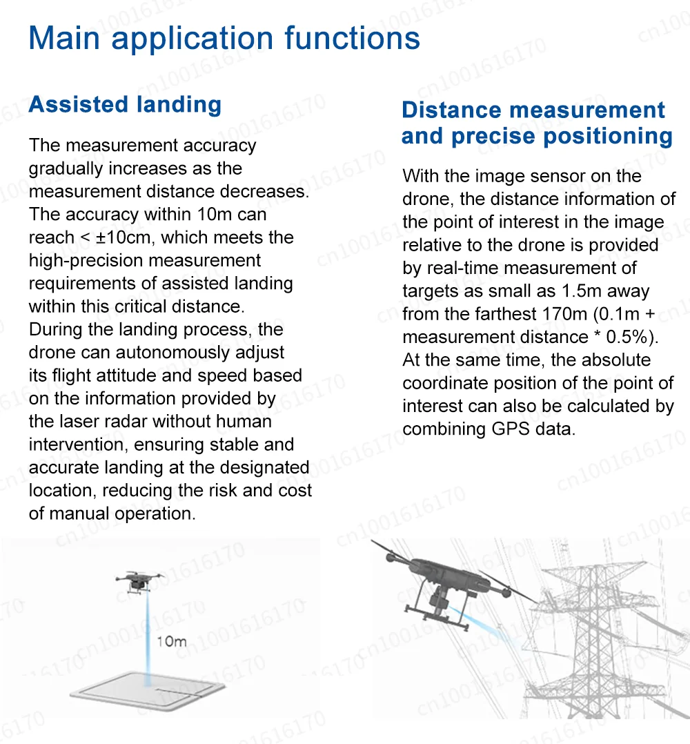 Benewake TFA170-L LiDAR Sensor 170M Long Distance Single Point Small Radar High-