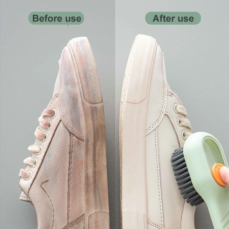 Cleaning Brush Soft Bristled Liquid Filled Up Wash Shoe Cleaning Tools Long Handle Clothes Brush Household Cleaning Tool