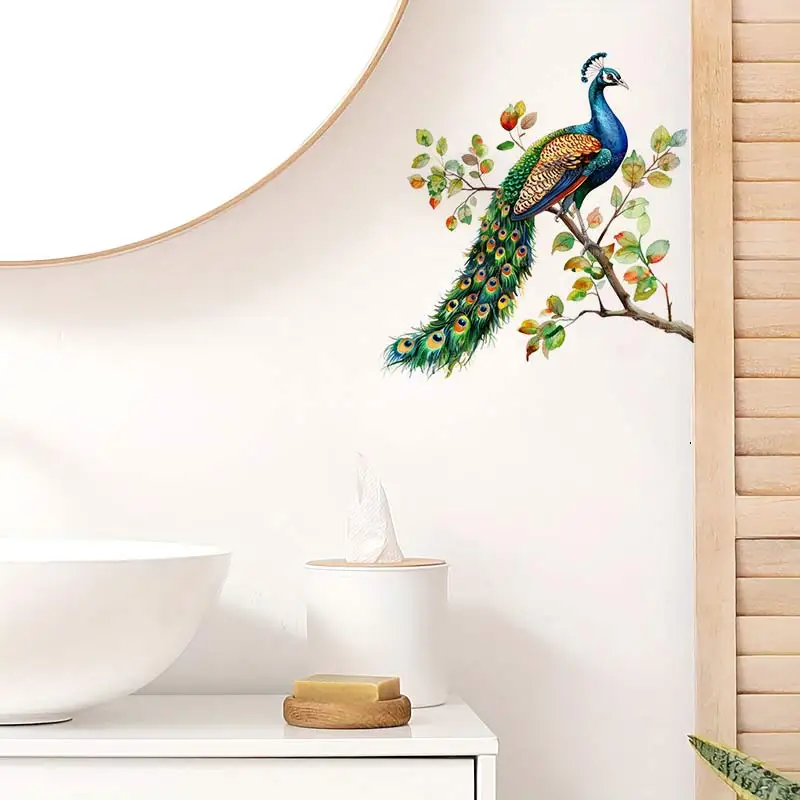 Watercolor Wild Birds Sticker Wall Sticker Living Room Bedroom Wall Kitchen Refrigerator Home Decoration Living Decals S271