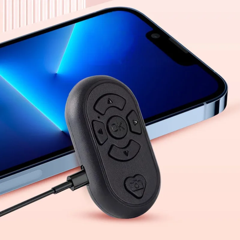 

Беспроводная Bluetooth Кнопка Автоспуск Tik Tok видео пульт дистанционного управления Android Ios система для Xiaomi HUAWEI мобильный Автоспуск