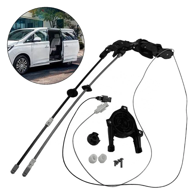 2pcs Rear Power Sliding Door Cable Kit Compatible For 3.5L 2004-2010 85620-08052 85620-08042 69641-08030 924-578 924-550