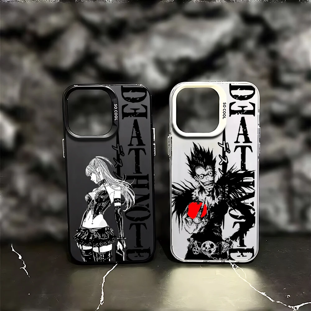 Anime Death Note Phone Case For iPhone 17 16e 16 15 14 13 12 11 mini Pro Max X XR XSMAX 8 7 Air Plus Anti Fall Matte Back Cover 6