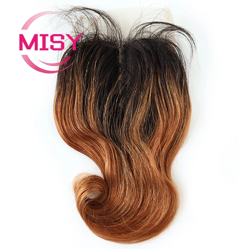 Curly Human Hair Closure Brazilian Hair Weave Curly / Body Wave T Part Lace Closure Only Free Shipping Middle Part