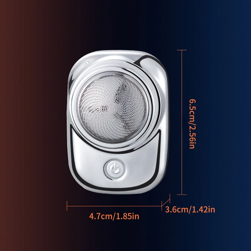 휴대용 미니 전기 면도기, 여행용 C타입 USB 충전 면도기, LED 블루 라이트, 세척 가능한 블레이드 헤드, 바디 헤어 트리머