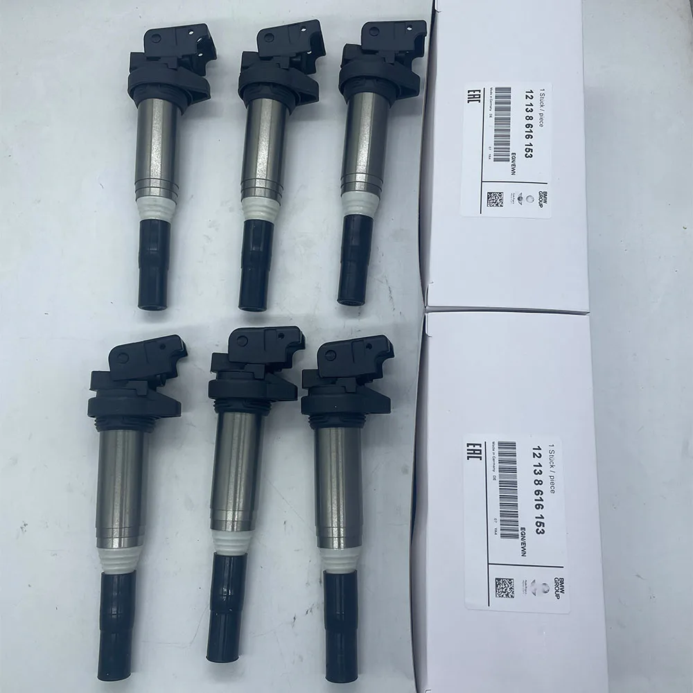 1/6PCS 12138616153 12137594596 High Quality Ignition Coils For B-MW E60 E61 F10 F18 F11 E39 F07 520I 523I 525I Ignition System