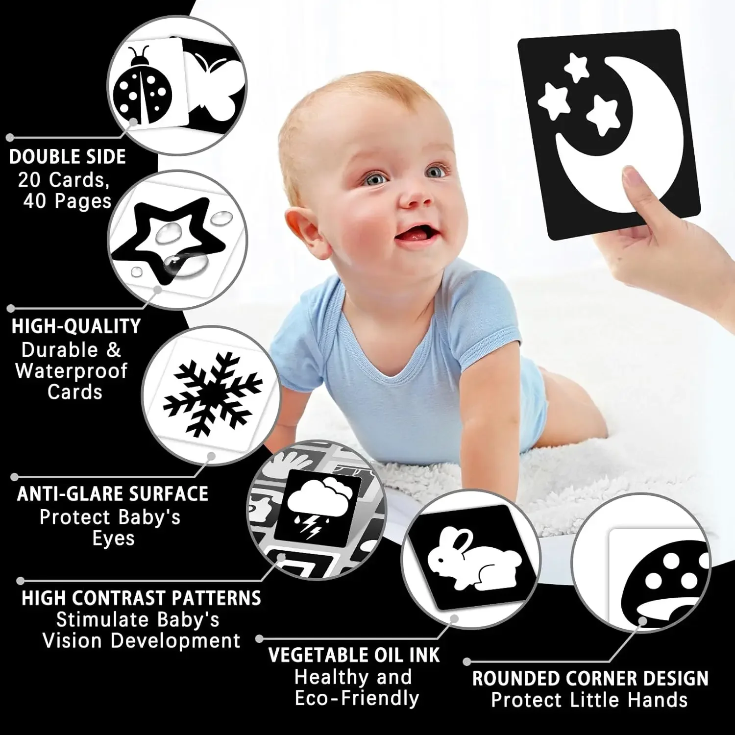 Baby Visual Stimulation Flash Cards 4