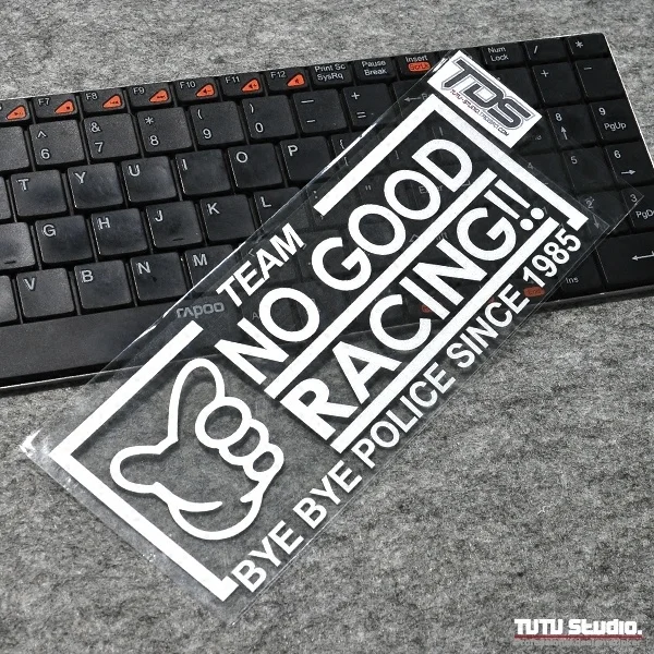 

Car Styling No Good Racing Laptop Osaka Sticker Label BYE POLICE Hanshin High-speed Reflective Stickers