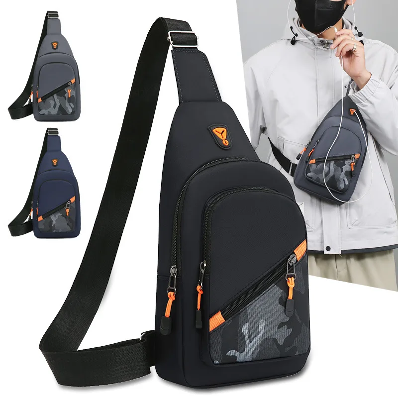 Chest Bag Men's One Shoulder Crossbody Bag Large Capacity Outdoor Sports Leisure Fashion Small Shoulder Bag Backpack Waist Packs