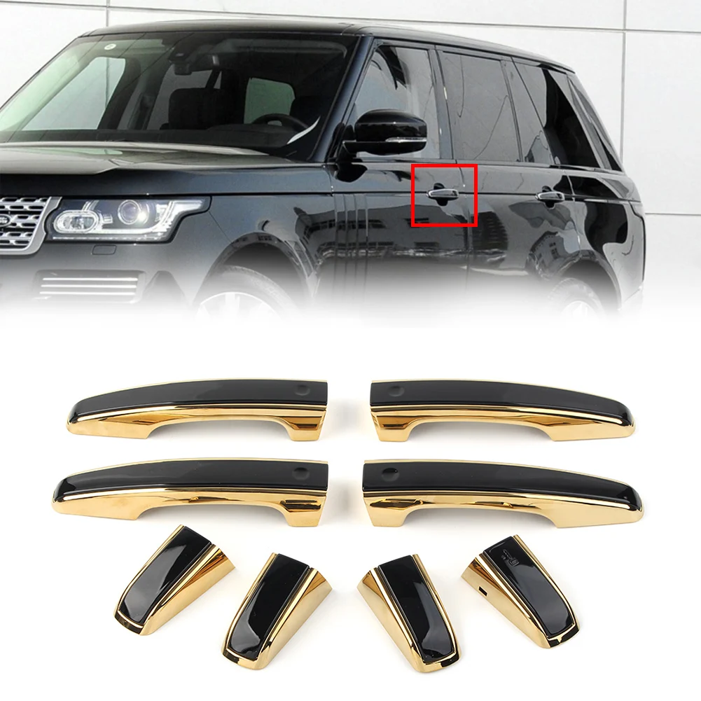 

8Pcs Car Exterior Outside Door Handle Cover For Land Rover Discovery Sport Range Rover L405 Evoque Sport Jaguar F-PACE XF XE