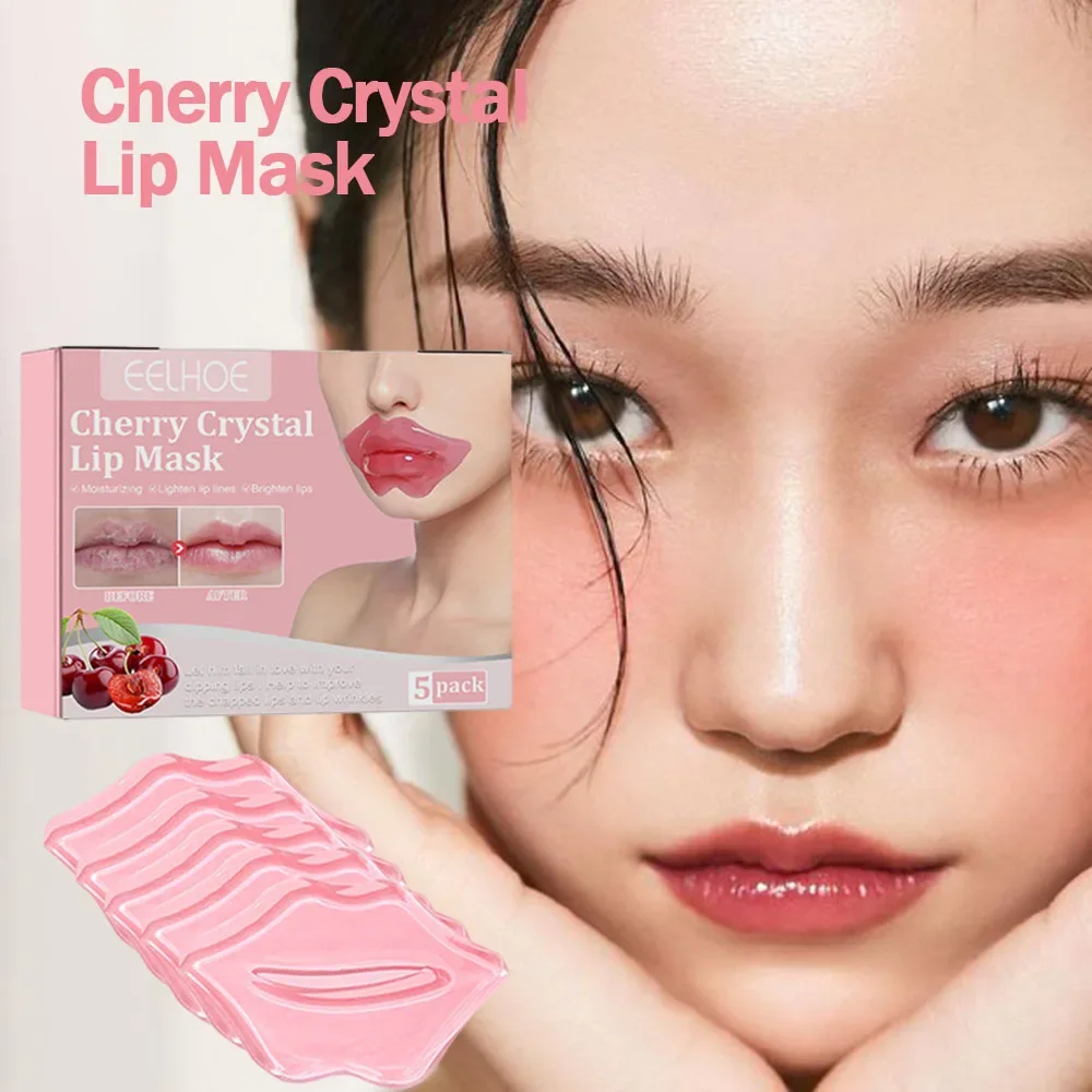 

Cherry Crystal Lip Mask Moisturizing Anti Wrinkle Nourishing Lip Patches Fade Lip Liners Remove Dead Skin Beauty Lips Care