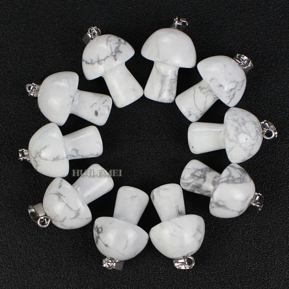 

10 шт./партия, белые Подвески в виде грибов