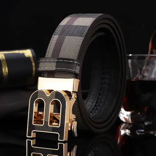 High Quality Leather Belt Men Luxury Brand Designer fashion Canvas Belts for Men Strap Male Metal Automatic Buckle Belt - Image 11