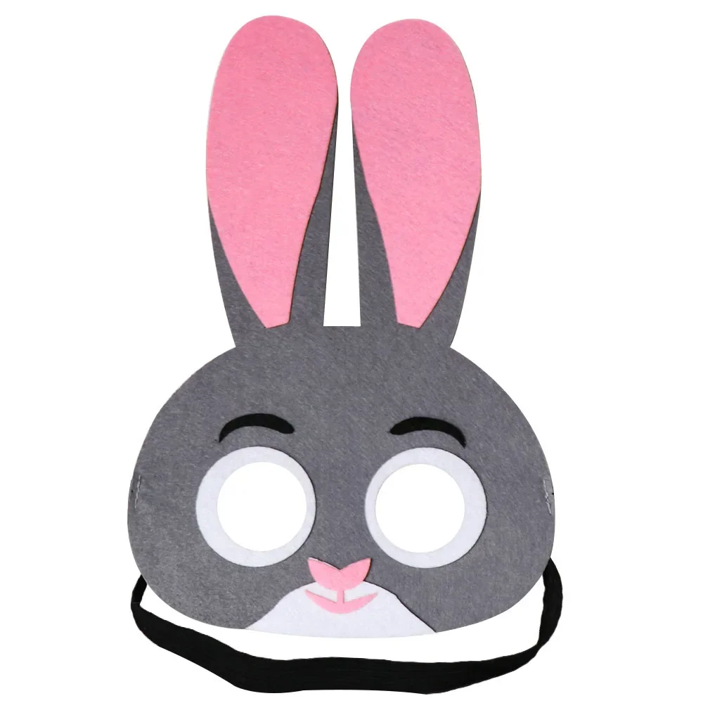 Cartoon Felt Forest Animal Masks 1pcs for Cosplay Halloween Dress-Up Party Favors Birthday Gifts Kids Toys Wedding Festival