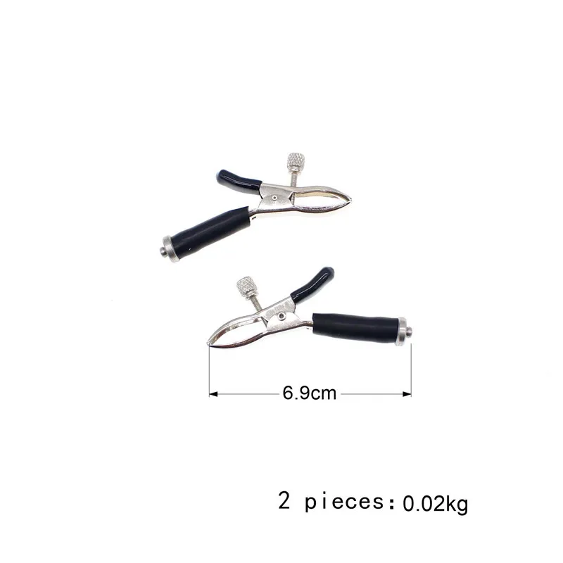 Sex Products Electric Shock Nipple Clamps Body Massage Breast Clip BDSM Fetish Labia Clips Vagina Stimulator Sex Toy for Couples