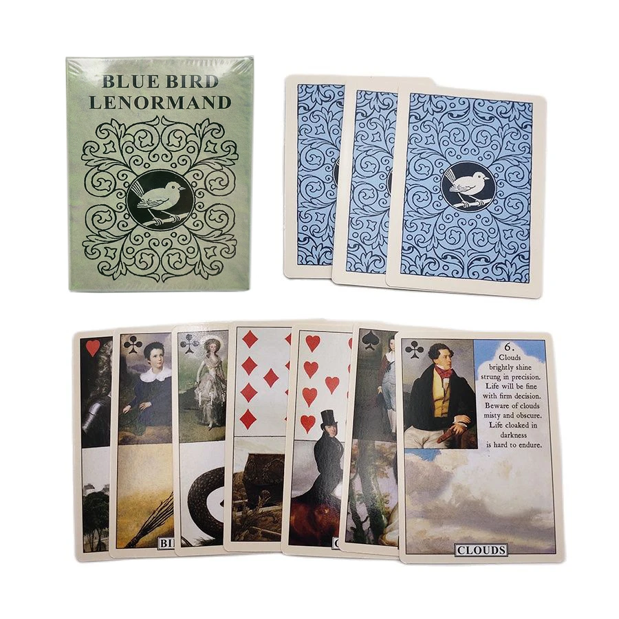 Blue Bird Lenormand Oracle Cards Divination Fate Gameplay English Version  38 Tarot Deck Friend Party Entertainment Board Game - Board Game -  AliExpress