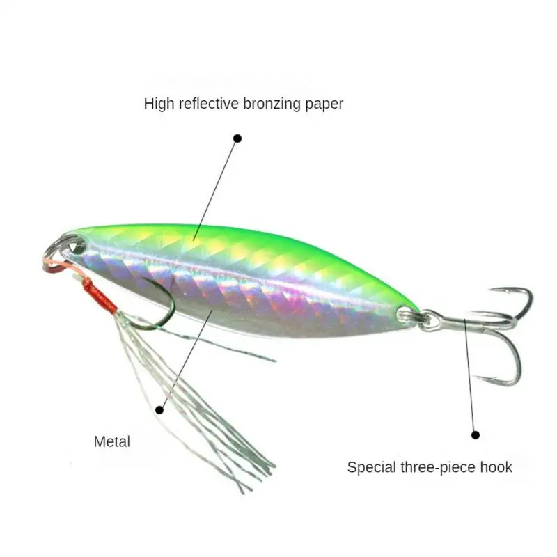 

Металлическая приманка для рыбной ловли, приманка в виде ложки, искусственная Лазерная Обложка, искусственный крючок для ловли щуки, окуня