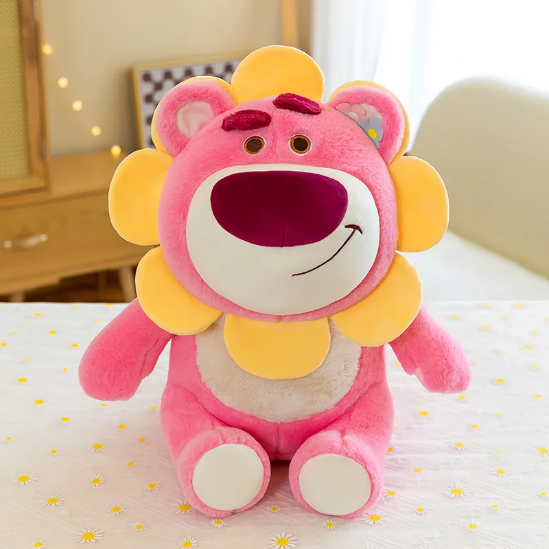 

23CM Flower Fairy Strawberry Bear Stuffed Plush Toy Cartoon Strawberry Bear Animal Pillow Toy Children's Valentine's Day Gift
