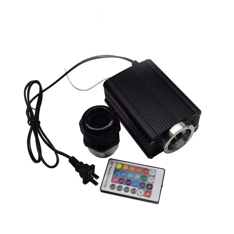 LED Light Engine 110V~265V Input 16W 30W RGB LED Fiber Optic Light With 24Key RF Remote Control For Home Roof Starry Sky