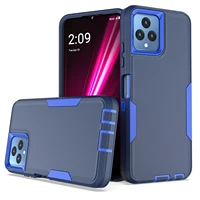2 in 1 Heavy Duty Armor Shockproof Phone Case For T-Mobile REVVL 6 5G 6.5 inches Hard Plastic Frame TPU Protective Back Cover 1