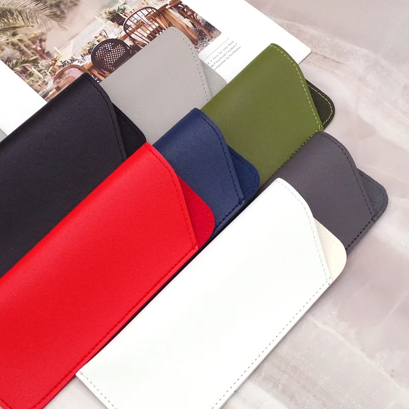 Premium PU Leather Glasses Pouch - Stylish Protective Cover